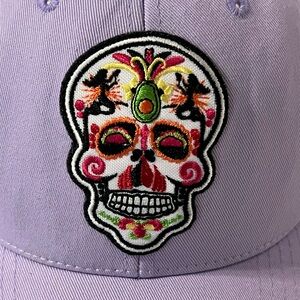 Sancho’s Cabo Light Purple Women’s Skull  SnapBack Cap